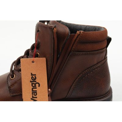 5. Wrangler buty męskie trzewiki George brązowe botki za kostkę na zamek