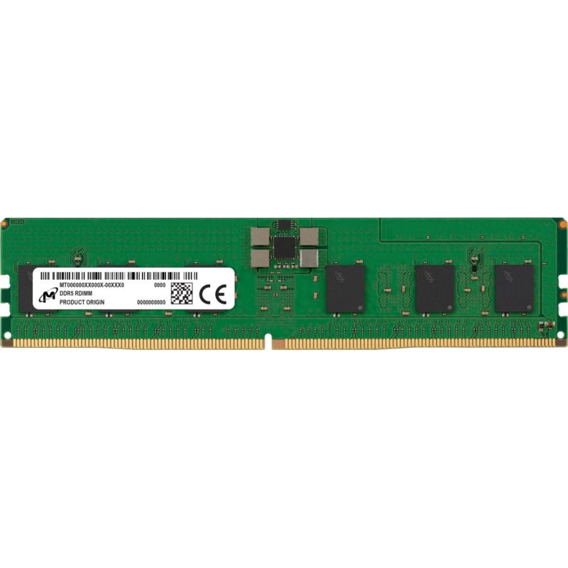 Micron RDIMM 16GB DDR5 1Rx8 5600MHz PC5-44800 ECC REGISTERED MTC10F1084S1RC56BR