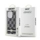 8. Etui DKNY IML Checkered Mono Pattern & Printed Stripes MagSafe na iPhone 15 Pro Max - czarne