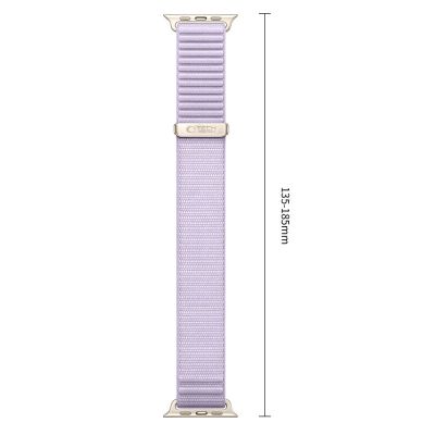 3. Pasek Tech-Protect NylonLoop na Apple Watch 44 / 45 / 46 / 49 mm - fioletowy