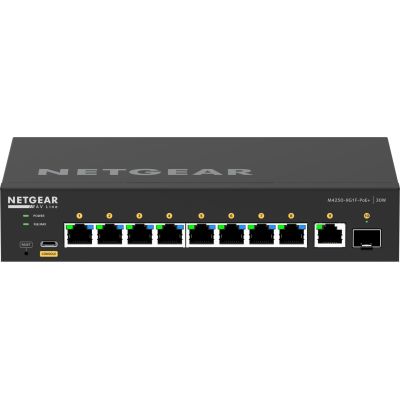 7. Switch Netgear M4250-9G1F (GSM4210PD) 10p PoE 110W (PoE+: 8p) Managed Gigabit