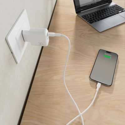 8. Ładowarka sieciowa Puro PROLITE 30W USB-A / USB-C + kabel USB-C - USB-C 1.2m - biała