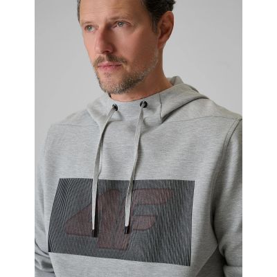 4. Bluza dresowa regular z kapturem męska 4F 4FRSS26TSWSM2975-20S