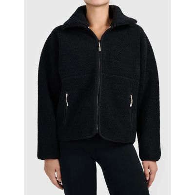 6. Polar sherpa loose ze stójką damski 4F 4FWAW26TFLEF463-20S