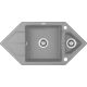 Zlewozmywak granitowy 1.5-komorowy z ociekaczem - Space-Saver ZQP S653 5908212063941