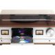 6. Retro wieża stereo Denver MRD-52 z gramofonem light wood