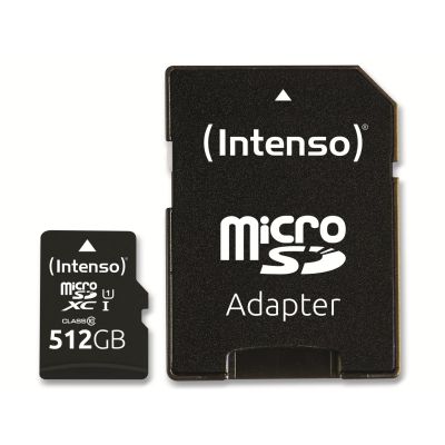5. Intenso microSD 512GB UHS-I Perf CL10| Performance Klasa 10