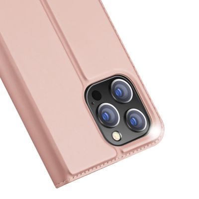 3. Dux Ducis Skin Pro kabura etui pokrowiec z klapką iPhone 14 Pro Max różowy
