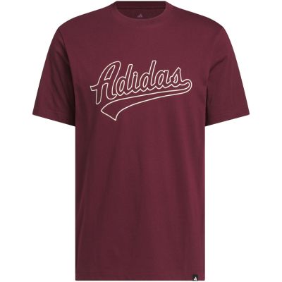 2. Koszulka męska adidas Varsity Tailsweep Graphic bordowa KS2180