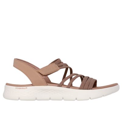 2. Skechers damskie sandały GO WALK FLEX SANDAL EMMA 141473 TAN