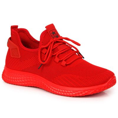 10. Buty sportowe tekstylne NEWS M EVE266B czerwone 