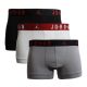 Bokserki męskie Air Jordan Flight Cotton Core Boxer 3-pack Grey/Black/White - JM0693-F66