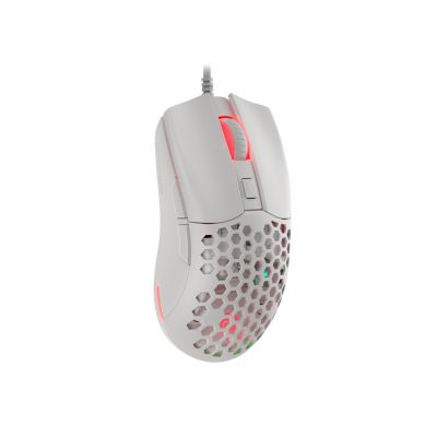 4. Mysz dla graczy Genesis Krypton 750 lekka 8000 DPI PAW3333 RGB Biała gamingowa