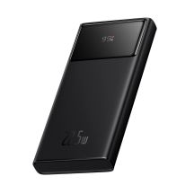 Powerbank Baseus Star-Lord 10000mAh 22,5W z wyświetlaczem cyfrowym i kablem USB-C 3A 30cm - czarny