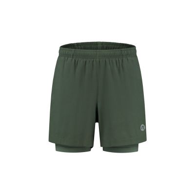 Rogelli spodenki 2w1 ESSENTIAL zielone M