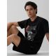 4. T-shirt regular z nadrukiem męski 4F 4FRAW26TTSHM4447-20S