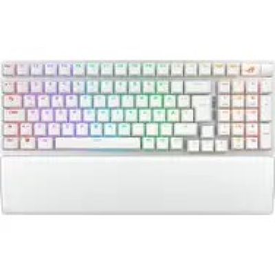 4. ASUS ROG Strix Scope II 96 Wireless klawiatura Gaming USB + RF Wireless + Bluetooth QWERTZ Niemiecki Biały