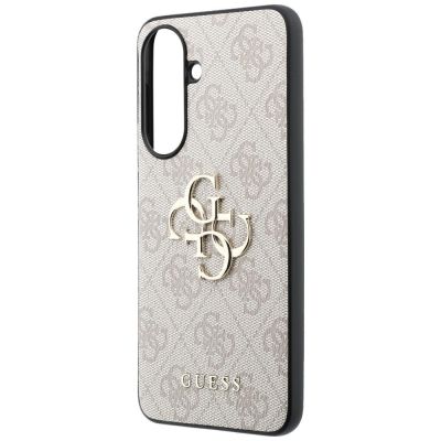 6. Etui Guess Leather 4G Metal Logo na Samsung Galaxy A37 5G - różowe