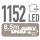 9. LAMPKI CHOINKOWE ŁAŃCUCH ŚWIETLNY 1152 LED TIMER CIEPŁY BIAŁY