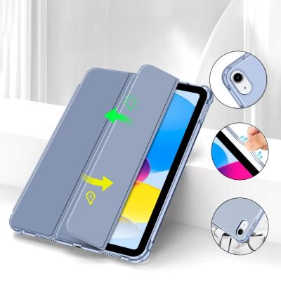 5. Etui Tech-Protect SC Pen Hybrid na iPad 10 / 2022 - niebieskie - przezroczyste