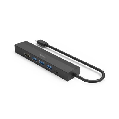 7. Hama 00200144 huby i koncentratory USB 3.2 Gen 1 (3.1 Gen 1) Type-C 5000 Mbit/s Czarny