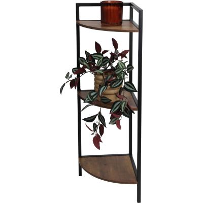 11. REGAŁ NAROŻNY METALOWY 3 PÓŁKI 23.5x23.5x76CM