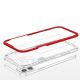 5. Clear 3in1 etui do iPhone 12 żelowy pokrowiec z ramką czerwony