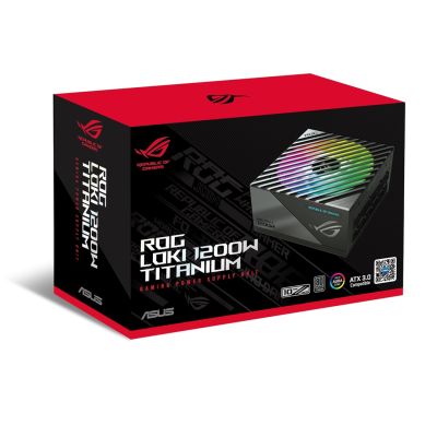 21. ASUS ROG -LOKI-1200T-SFX-L-GAMING moduł zasilaczy 1200 W 20+4 pin ATX Czarny, Srebrny