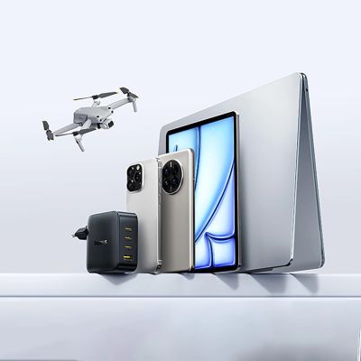16. Ładowarka sieciowa Baseus EnerFill FH11 GaN 140W 3xUSB-C + 1xUSB-A - czarna