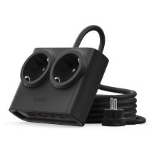 Listwa zasilająca Orico PDC25 25W 6w1 2x AC + 2x USB-A + 2x USB-C - czarna