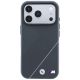 3. Etui BMW M Tire Track with Silver Line MagSafe na iPhone 18 Pro / 17 Pro - ciemnoszare