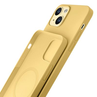 4. Etui 3mk Hardy Silicone MagCase na iPhone 15 Plus - zółte
