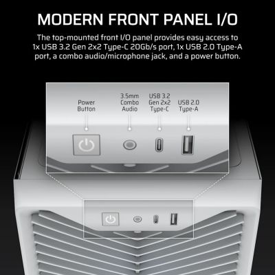 12. Obudowa Corsair 3200D RS ARGB Mid-Tower White