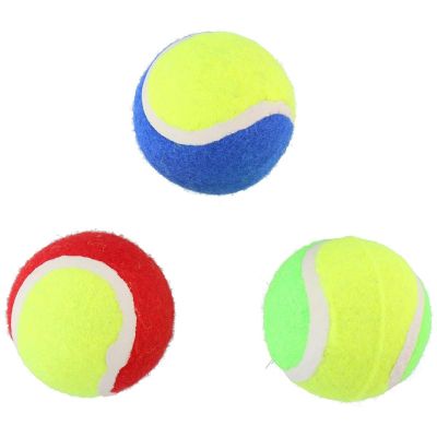 6. PIŁKA TENIS ZIEMNY DLA PSA 3SZT KOLOR