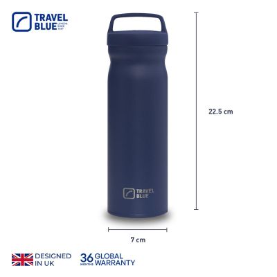3. TRAVEL BLUE BUTELKA TERMICZNA NAVY