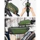 8. Torba rowerowa Rockbros TL004 ROAD TO SKY 0,7 l na ramę wodoodporna - zielona