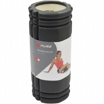 13. WAŁEK ROLLER DO ĆWICZEŃ 33x15CM CZARNY PURE 2 IMPROVE