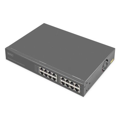 4. Digitus Injektor 8-portowy Gigabit Ethernet PoE+, 802.3bt, 250 W