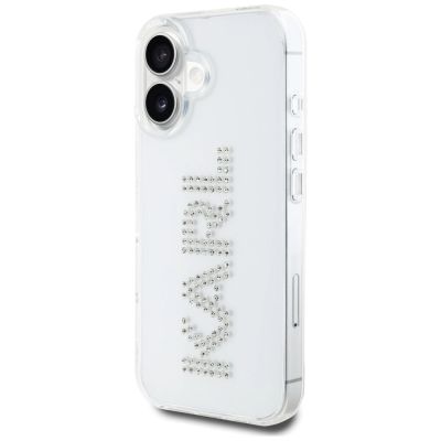 2. Etui Karl Lagerfeld IML Rhinestones Logo na iPhone 16 - przezroczyste