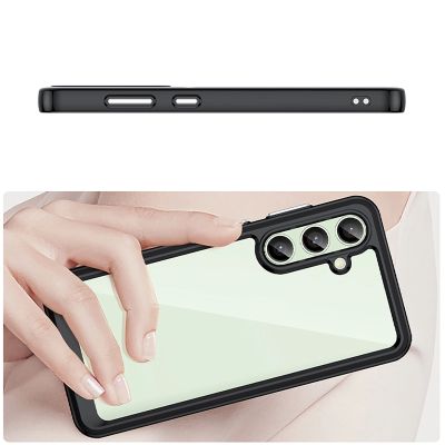 5. Etui silikonowe Outer Space Case z żelową ramką do Samsung Galaxy S24 FE - czarne