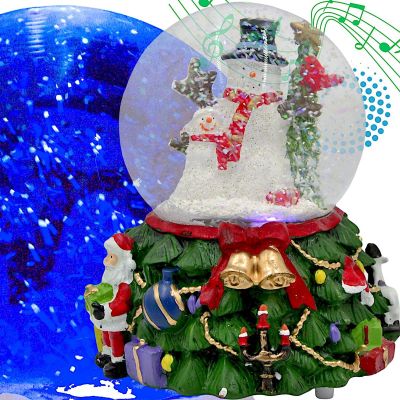 KULA ŚNIEŻNA LED Z MUZYKĄ 8 MELODII 16,5X13X12CM BAŁWAN