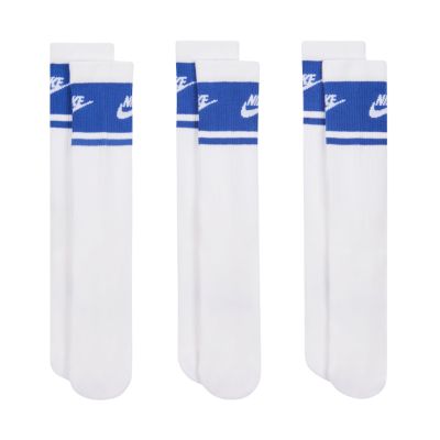 5. Skarpety Nike Everyday Elevated Crew 3 pary biało-niebieskie IM7949 904