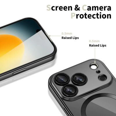 3. Etui Tech-Protect MagFlex MagSafe na iPhone 17 Pro - przezroczysto-czarne