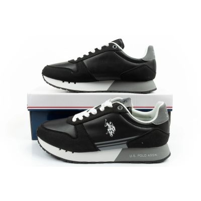10. U.S Polo Assn buty sportowe sneakersy męskie modne wygodne czarne