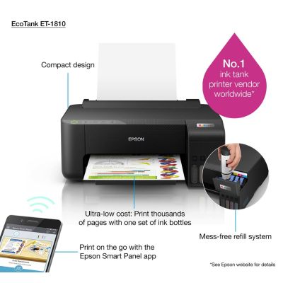 70. Drukarka Epson EcoTank ET-1810 atramentowa kolorowa