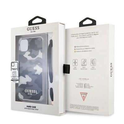 8. Etui Guess Camo Collection na iPhone 11 / Xr - czarne