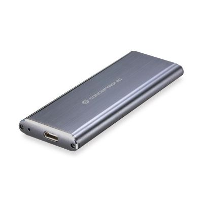2. Conceptronic HDE01G obudowa do dysków twardych Obudowa SSD Szary M.2
