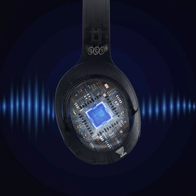 9. Słuchawki nauszne QCY H3 z ANC i Bluetooth 5.4 - czarne