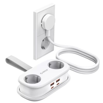 2. Listwa zasilająca Orico AP3 65W GaN 6w1 2x AC + 2x USB-A + 2x USB-C - biała