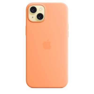 3. Etui silikonowe z MagSafe sorbet orange iPhone 15 Plus